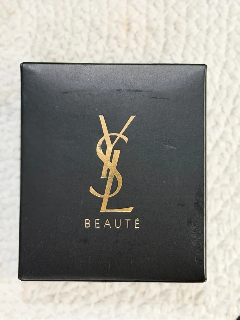 Yves Saint Laurent Gold Clover Compact Decorative Pin - NIB